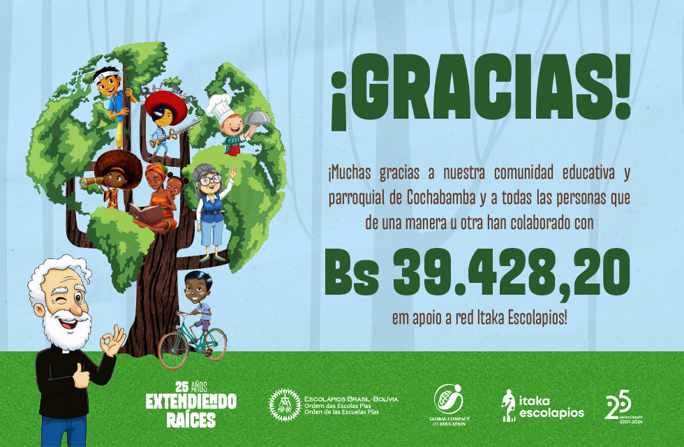 Balanço da campanha solidária Itaka-Escolápios – 25 anos estendendo raízes